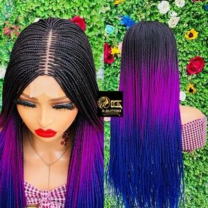 HALF CLOSURE BRAIDED WIG